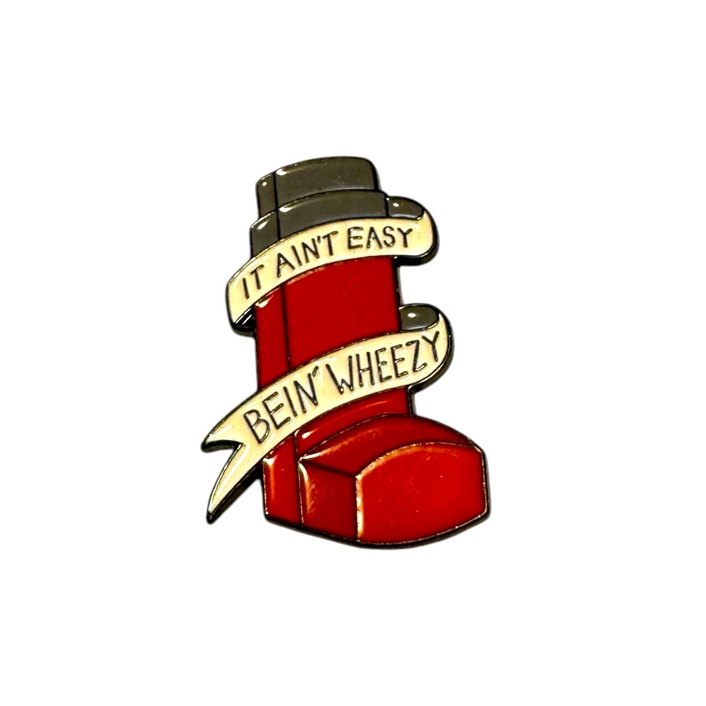 COPY - It ain’t easy being weezy pin. Pin picture of an inhaler